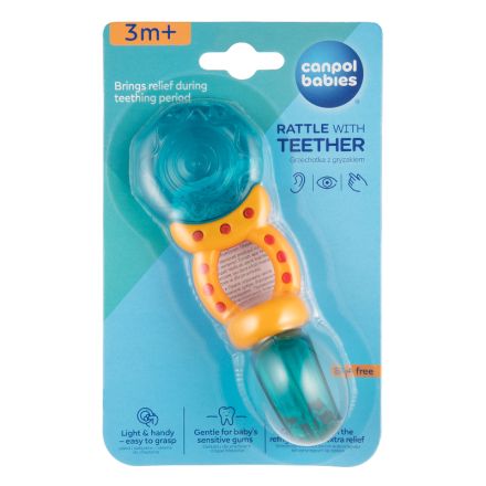 CANPOL LOLLIPOP Чесалка с дрънкалка