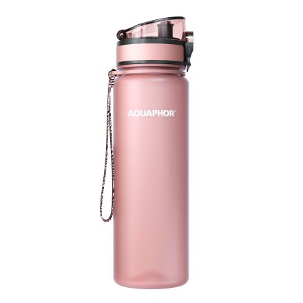 AQUAPHOR, Филтрираща бутилка City 500 мл, Пудрено розово