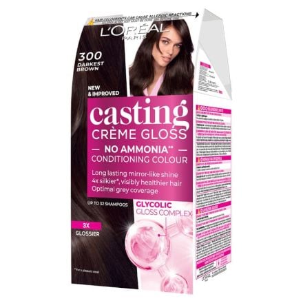 L'OREAL PARIS CASTING CREME GLOSS Darkest brown Боя за коса 300 