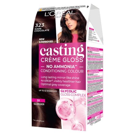L'OREAL PARIS CASTING CREME GLOSS Dark chocolate Боя за коса 323 