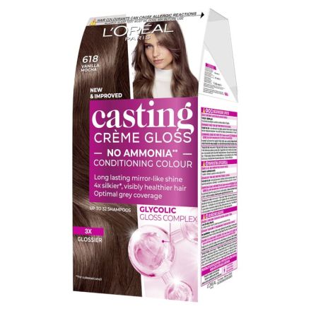 L'OREAL PARIS CASTING CREME GLOSS VANILLA MOCHA Боя за коса 618