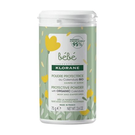 KLORANE BEBE Пудра при смяна на пелени, 75гр.