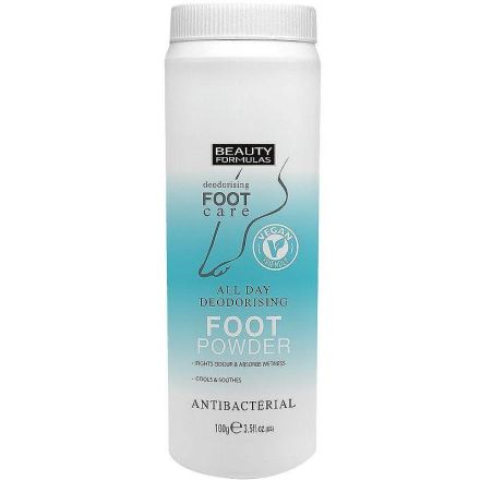 BEAUTY FORMULAS ALL DAY DEODORISING FOOT POWDER Пудра за крака, 100гр.