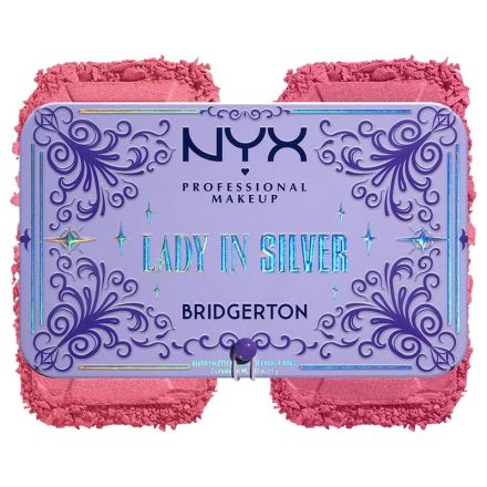 NYX PROFESSIONAL MAKEUP BRIDGERTON LADY IN SILVER Палитра ружове 02