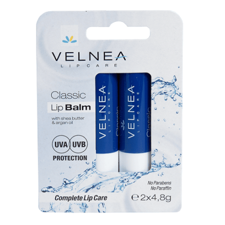 VELNEA Балсам за устни класик 2x4.8гр.