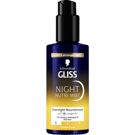GLISS Нощен олио-мист, 100 мл 
