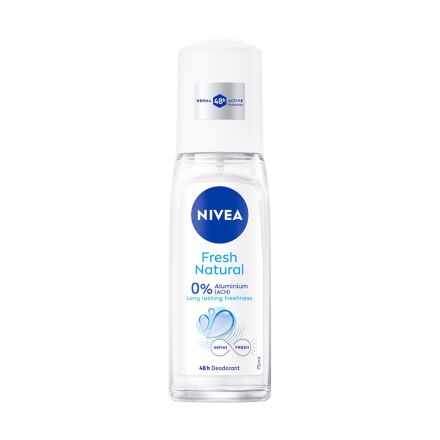 NIVEA FRESH NATURAL Дамска део спрей помпа, 75 мл