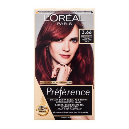 L'OREAL PREFERENCE Боя за коса P37 pure plum power