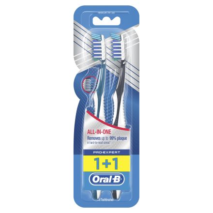 ORAL-B PRO-EXPERT ALL IN ONE Четка за зъби, 40 медиум, 1+1 бр.