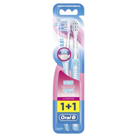 ORAL-B Четка за зъби ултра тин, 1+1 бр.