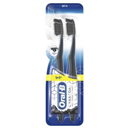 ORAL-B CHARCOAL 3D WHITENING THERAPY  Четка за зъби 1+1 