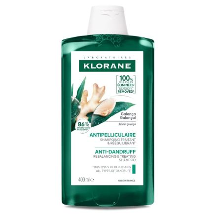 KLORANE Галанга Третиращ шампоан против пърхот, 400мл