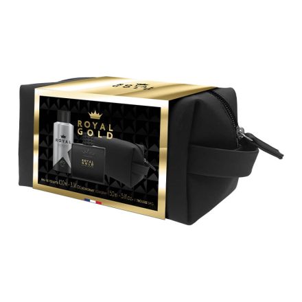 ROYAL GOLD Подаръчен комплект ЕДП 100МЛ + ДЕО 150 МЛ + ЧАНТА'25