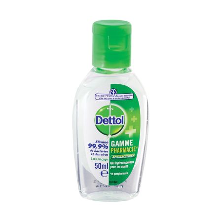 DETTOL Антибактериален мини гел за ръце, 50 мл
