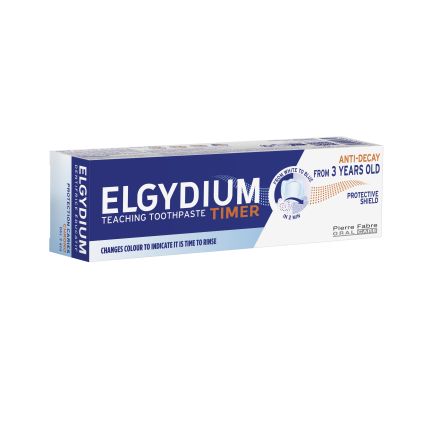 ELGYDIUM Таймер  Детска паста за зъби обучаваща, 50 мл