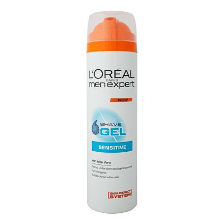 L'OREAL PARIS MEN EXPERT HYDRA SENSITIVE Гел за бръснене SENSITIVE SKIN, 200 мл.