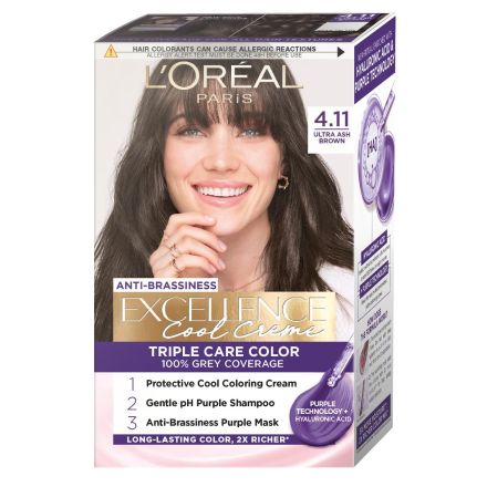 L'ORÉAL PARIS EXCELLENCE COOL CREME БОЯ ЗА КОСА 4.11