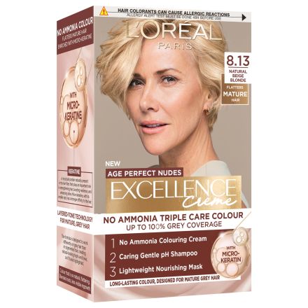L'OREAL PARIS EXCELLENCE AGE PERFECT NUDES BEIGE BLOND Боя за коса 8.13