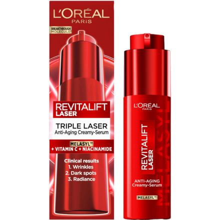 L'OREAL REVITALIFT LASER TRIPLE ANTI-AGING Серум за лице, 50мл.