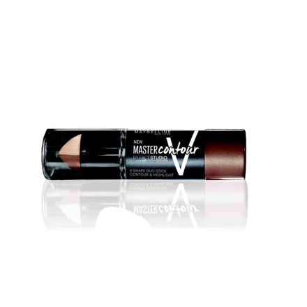 MAYBELLINE NEW YORK MASTER CONTOUR V-SHAPE DUO STICK Стик 02 MEDIUM, 7 гр.
