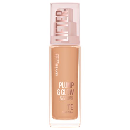 MAYBELLINE NEW YORK LIFTER PLUMP & GLOW Течен фон дьо тен 119