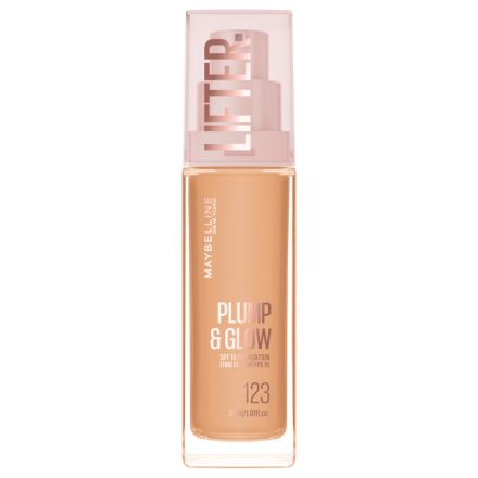 MAYBELLINE NEW YORK LIFTER PLUMP & GLOW Течен фон дьо тен 123