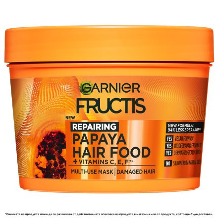 GARNIER FRUCTIS HAIR FOOD Маска за увредена коса, 390 мл.
