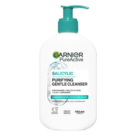 GARNIER PURE ACTIVE Гел-пяна за почистване на лице, 250 мл