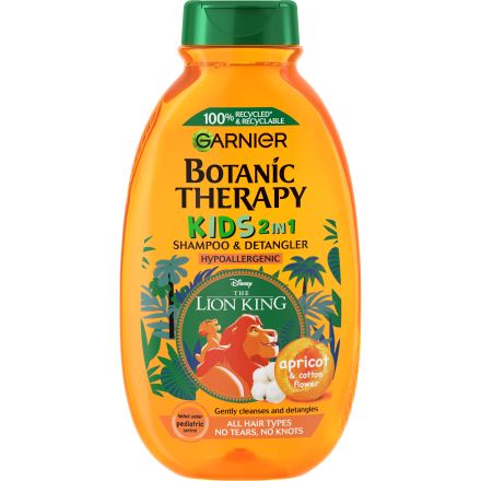 GARNIER BOTANIC THERAPY KIDS Детски шампоан и балсам за коса Apricot&Cotton flower, 250 мл