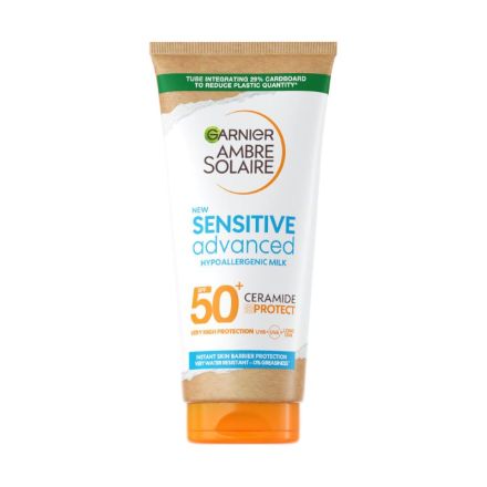 GARNIER AMBRE SOLAIRE Слънцезащитен крем Sensitive Advanced SPF50+, 175 мл