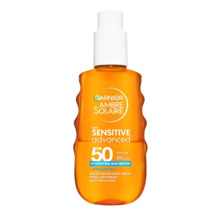 GARNIER AMBRE SOLAIRE Двуфазна слънцезащитна вода, SPF50, 150мл.