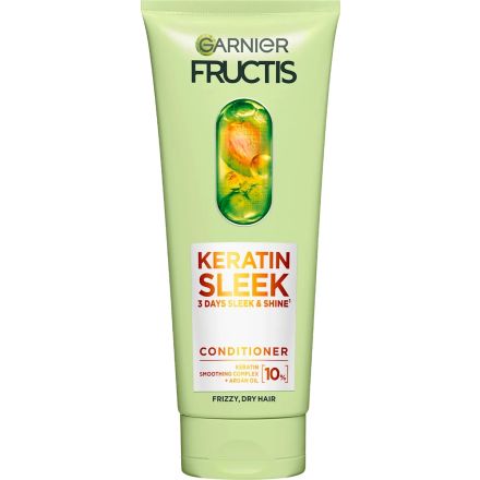 GARNIER FRUCTIS KERATIN SLEEK Балсам за коса, 200мл.