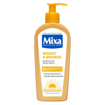 MIXA BRIGHT&BRONZE Автобронзант лосион за тяло, 250мл.