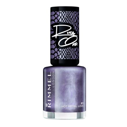 RIMMEL Лак за нокти 60 seconds by rita ora №811 hot metal love, 8 мл.