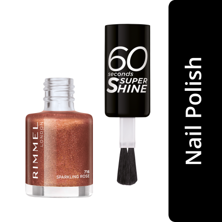 RIMMEL 60 SECONDS Лак за нокти 716 sparkling rose, 8 мл.