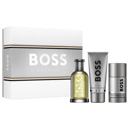 HUGO BOSS BOTTLED Комплект мъжка парфюмна вода 100мл. + дущ гел 100мл. + део стик 75мл.