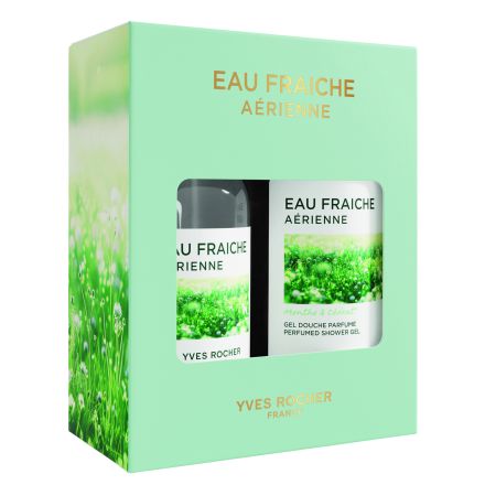 YVES ROCHER EAU FRAICHE Комплект мента душ гел, 200мл., тоалетна вода, 100мл., кутия
