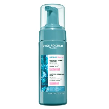 YVES ROCHER PURE ALGUE Почистваща пяна за чувствителна кожа, 150мл.