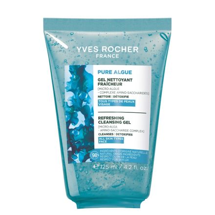 YVES ROCHER PURE ALGUE Измиващ гел, 125мл.