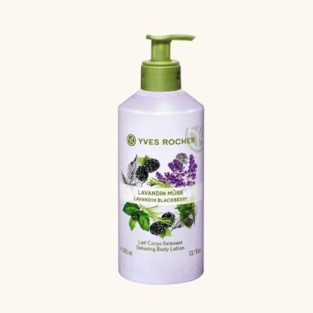 YVES ROCHER Мляко за тяло макси къпина и лавандула, 390 мл.