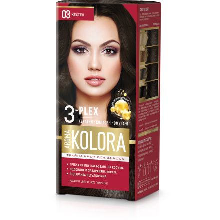AROMA COLOR Боя за коса 03 Кестен, 45 мл.