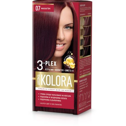 AROMA COLOR Боя за коса 07 Махагон, 45 мл.