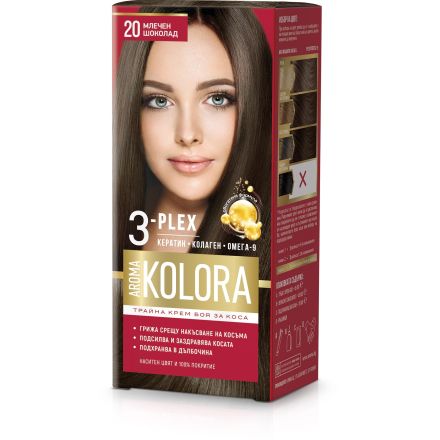 AROMA COLOR Боя за коса 20 Млечен шоколад, 45 мл.