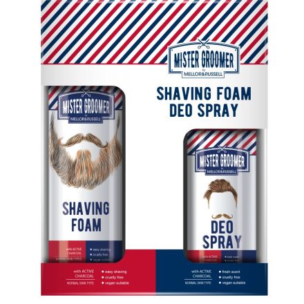 MR.GROOMER Комплект Пяна за бръснене, 250 мл + Дезодорант, 150 мл