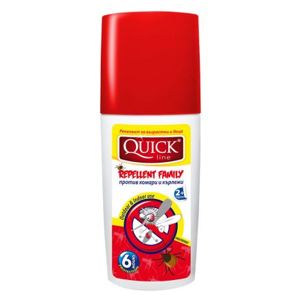 QUICKLINE FAMILY Лосион против ухапване комари и кърлежи, 100мл.