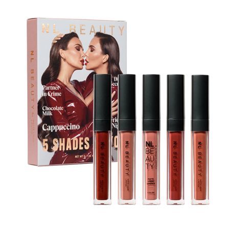 NL BEAUTY Дълготрайни течни матови червила 5-Pack, 5 червила, 5 x 7 мл