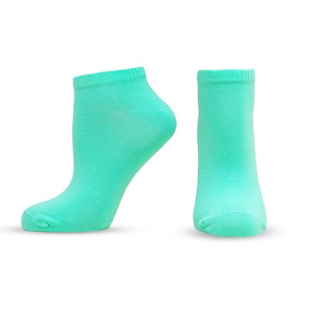 HAPPY FOOTTOPIA Чорапи къс конч бамбук тюркоаз, 35-38