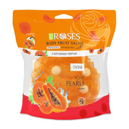 NATURE OF AGIVA Гъба за баня със сапунени перли папая