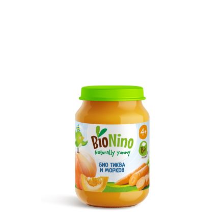 BIONINO 2270 Био пюре тиква и морков, 4+М 190ГР