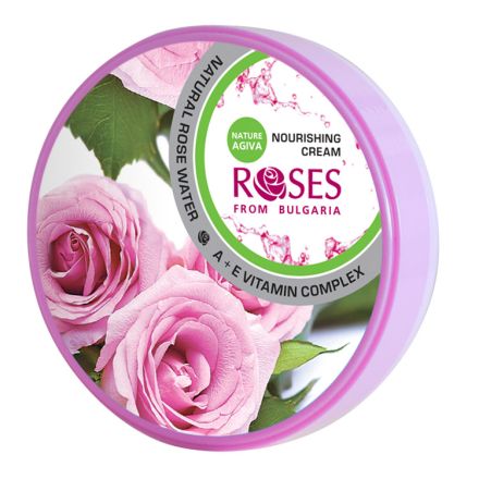 NATURE OF AGIVA Подхранващ крем за лице и тяло roses, 100 мл.